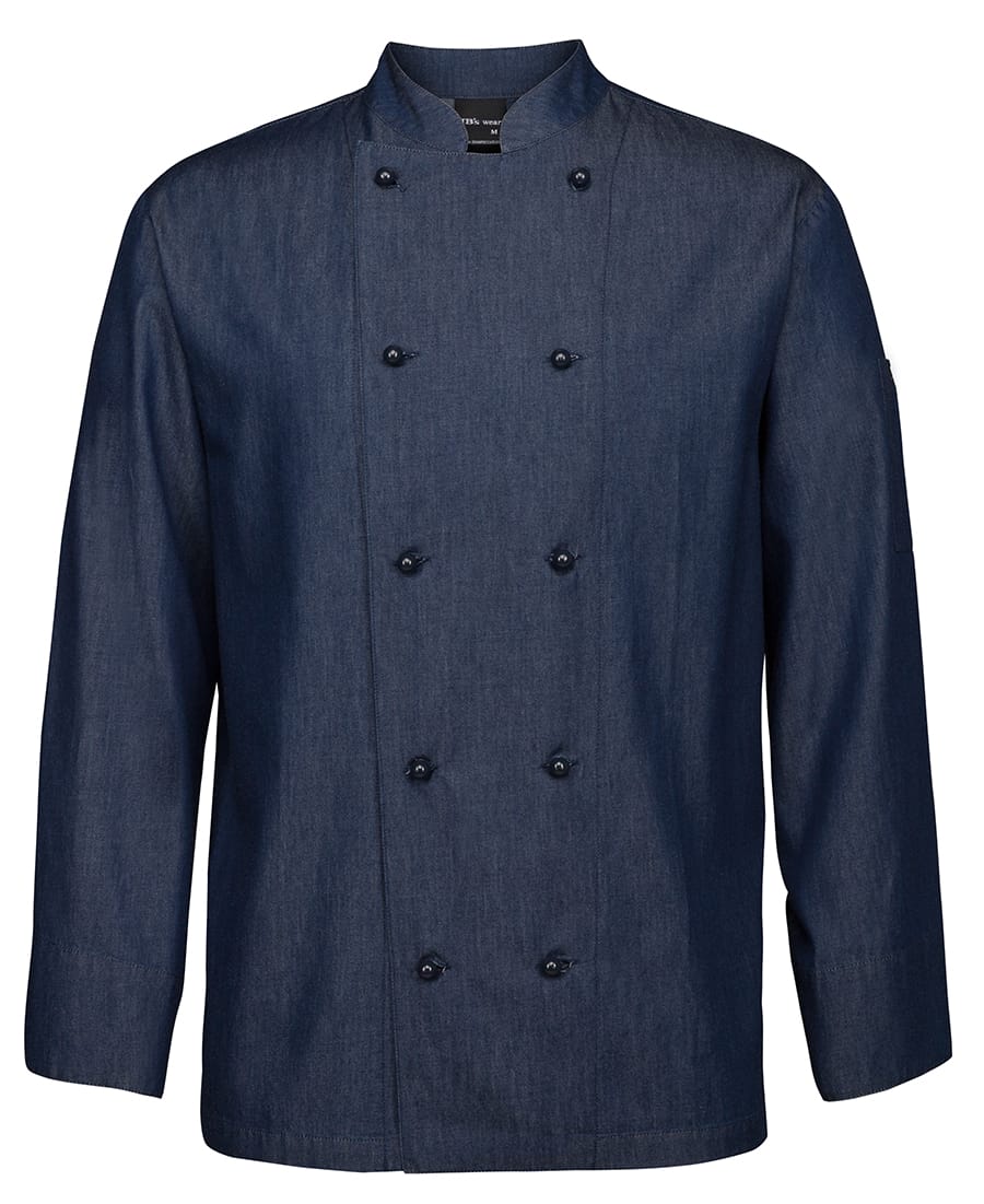 Denim L/S Chefs Jacket