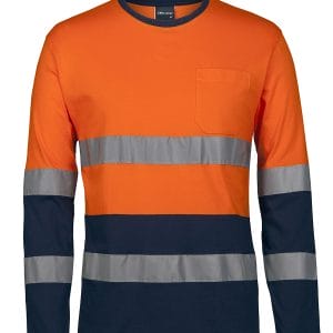 Hv (D+N) L/S Crew Neck Cotton T-Shirt