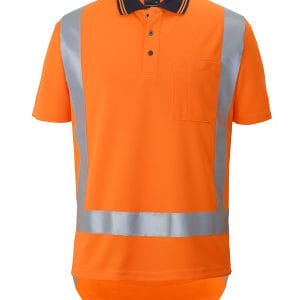 Hv (D+N) S/S Non Cuff Ttmc-W Trad Polo