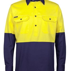 Hv Close Front L/S 150G Work Shirt
