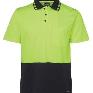 Hv Non Cuff S/S Cotton Back Polo