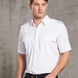 Man's Epaulette shirt ,short sleeve.