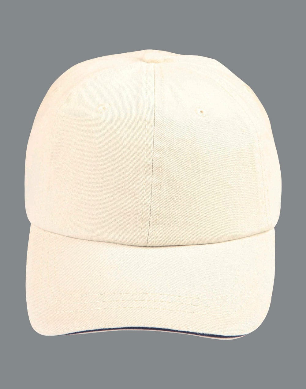 Washed polo cotton unstructured cap sandwich cap - Image 5