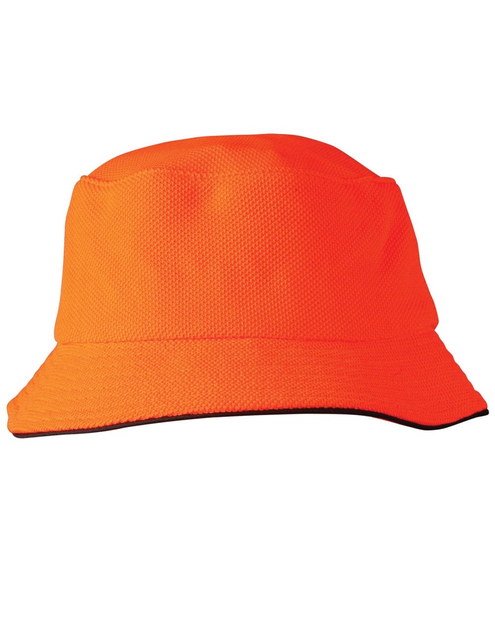 Pique mesh with sandwich trim bucket hat - Image 4
