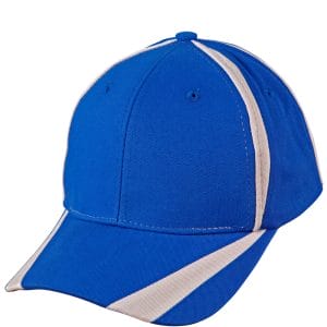 Brushed cotton twill baseball cap  "X" contrast