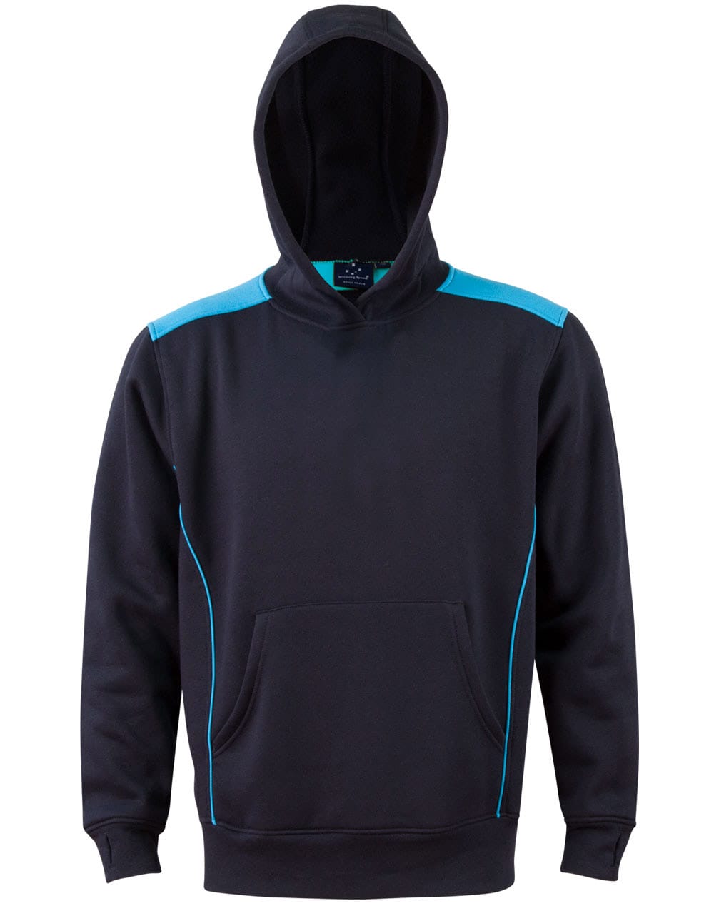 Kids' Kangaroo Pocket Contrast Hoodie - Image 8