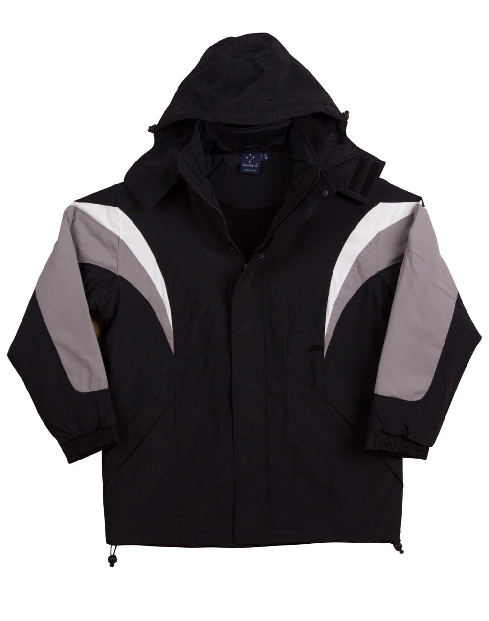 bathurst tri-color jacket with hood - Image 3