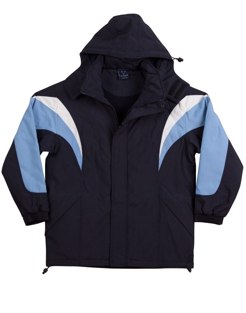 bathurst tri-color jacket with hood - Image 6