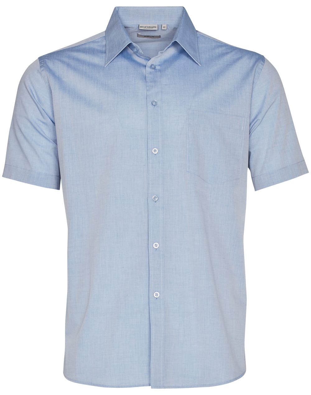 Men's Fine Chambray Short Sleeve Shirt - Image 3