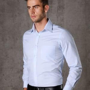 Men's Fine Stripe Long Sleeve Shirt