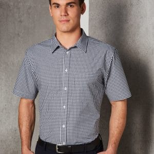 Men's Gingham Check S/S Shirt