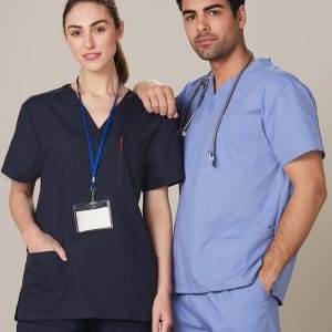 Unisex Scrubs Short Sleeve Tunic Top