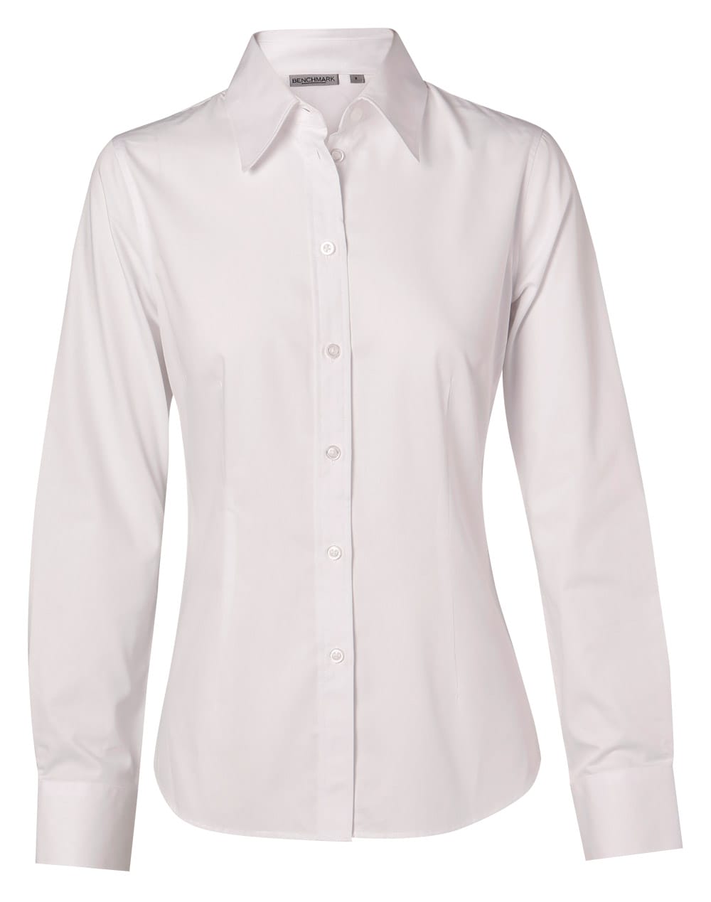 Women's Cotton/Poly Stretch L/S Shirt - Image 4