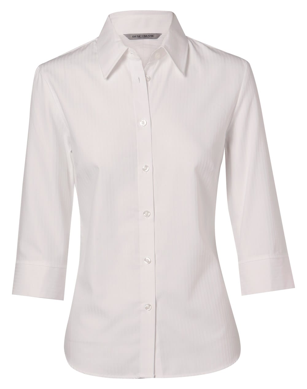 Women's Mini Herringbone 3/4 Sleeve Shirt - Image 4