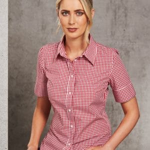 Women's Gingham Check S/S Shirt