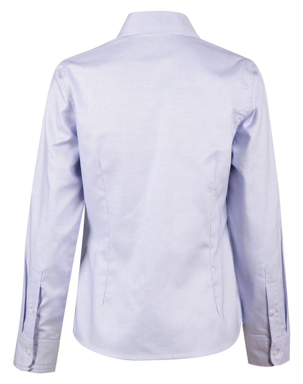 Ladies' Dot Contrast Long Sleeve Shirt - Image 2
