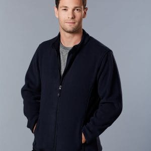 Mens bonded P/F full zip jacket
