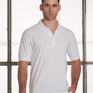 mens tight pique knit S/S polo