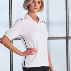 ladies' pure cotton contrast piping