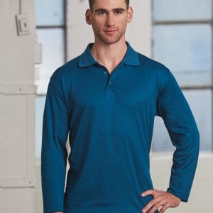 Men's Cotton Back Truedry L/S Polo