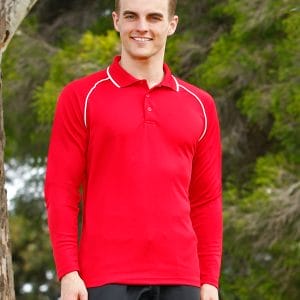 Men's cooldry raglan L/S polo