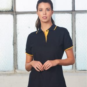 Ladies' Poly/Cotton Contrast Pique S/S Polo