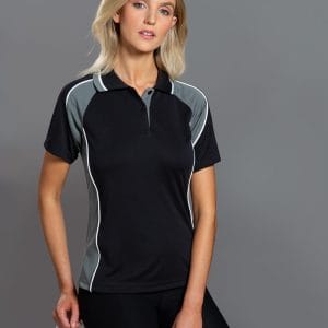 Ladies' mini waffle CoolDry Polo