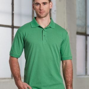 Men's cotton stretch polo