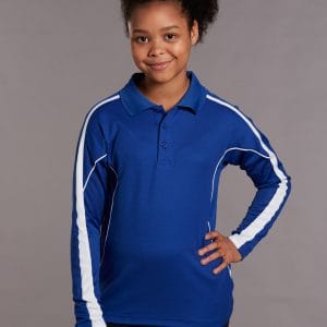Kids' TrueDry Long Sleeve Polo