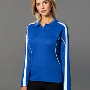 Ladies' TrueDry Long Sleeve Polo