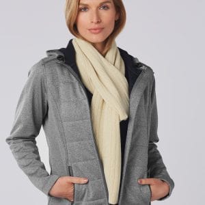 Cable Knit Scarf (Acrylic knit with cable row feature)