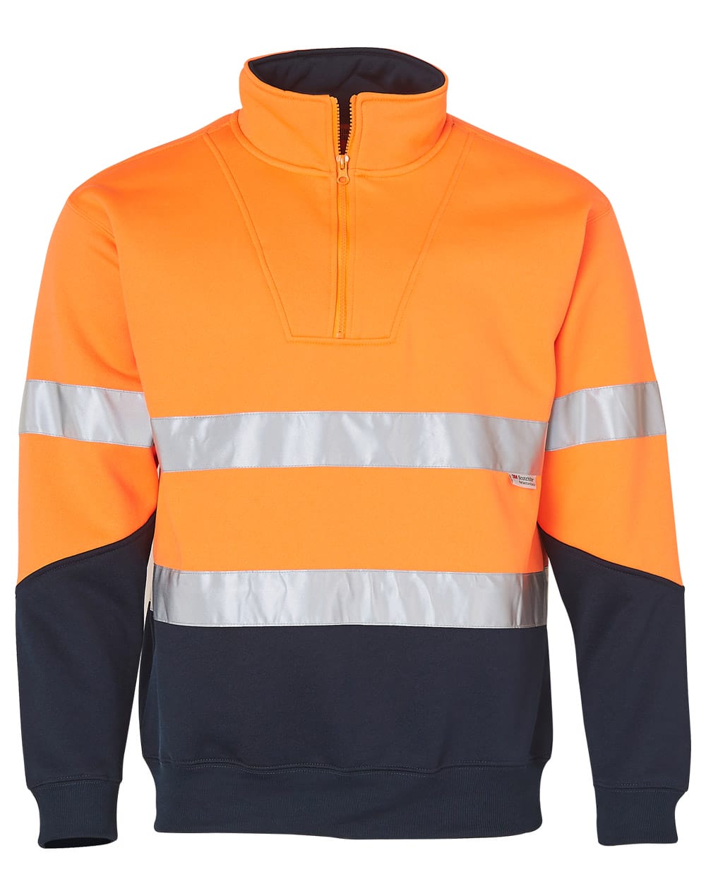 Hi-Vis L/S Fleecy Collar Sweater 3M Tapes - Image 3