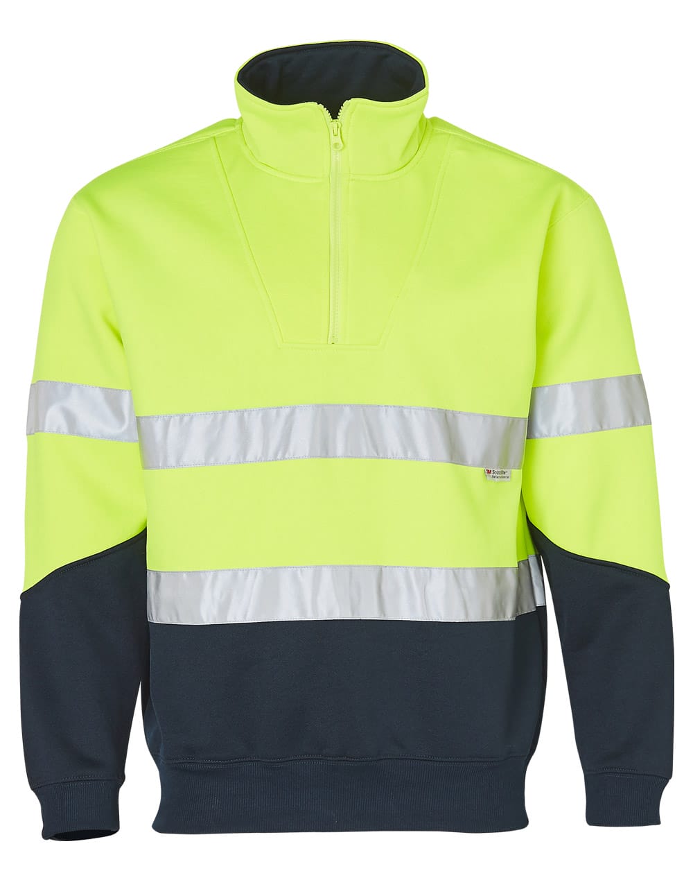 Hi-Vis L/S Fleecy Collar Sweater 3M Tapes - Image 4