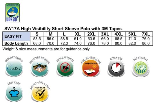 Hi-Vis S/S Safety Polo 3M Tapes - Image 5