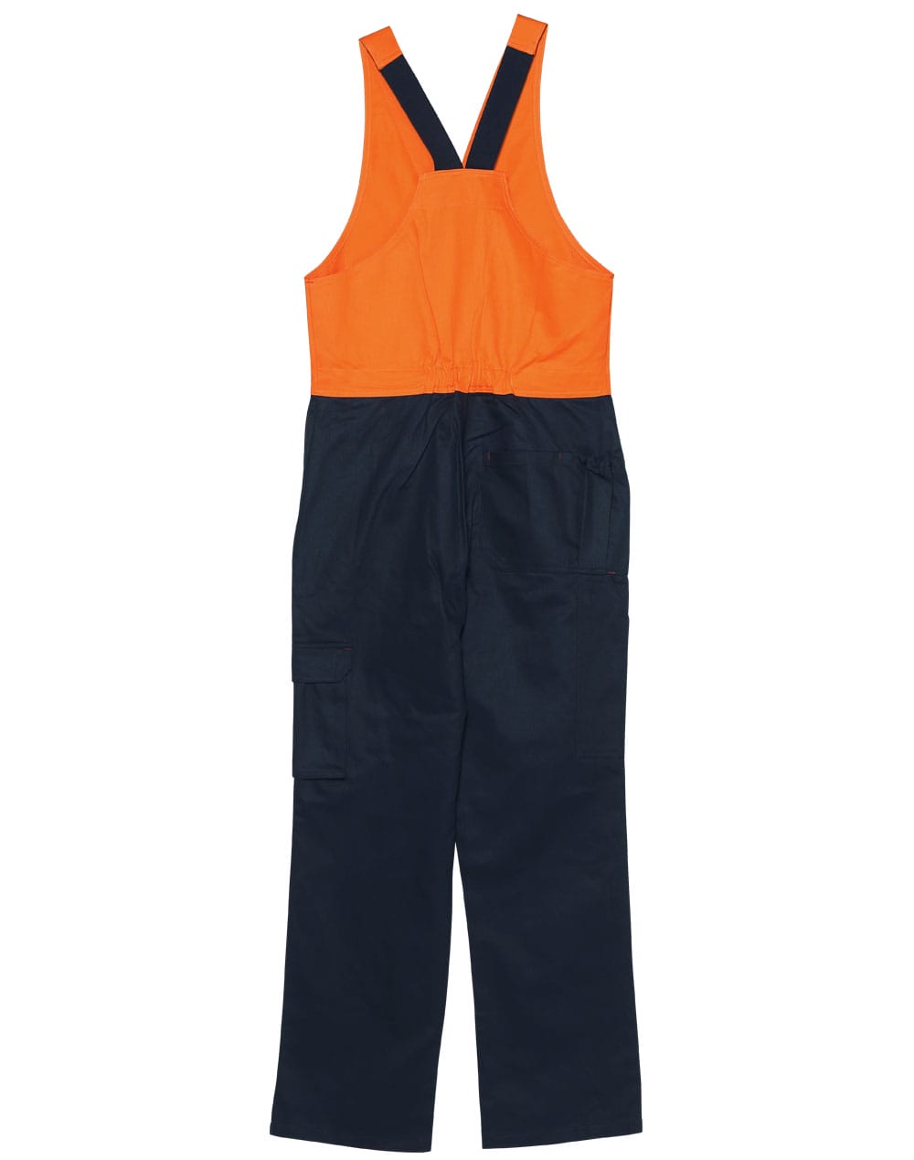 Hi-His Two Tone Men's Cotton Drill Action Back Overall-Stout - Image 2
