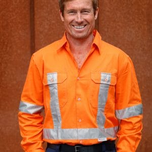 Men's Hi-Vis L/S Drill Shirt With 3M Tapes