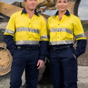 Hi-Vis Cotton Rip-Stop L/S Shirt 3M Tape