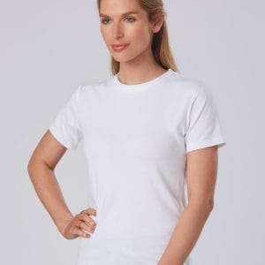 Ladies' fitted strch tee (200gsm)