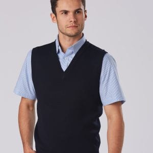 V Neck Wool / Acrylic Knit Vest