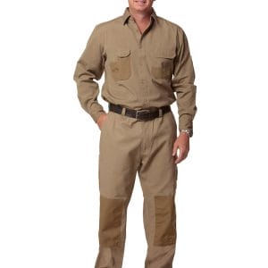 Fine Duck Weave Dura-Wear Long Sleeve Work Shirt